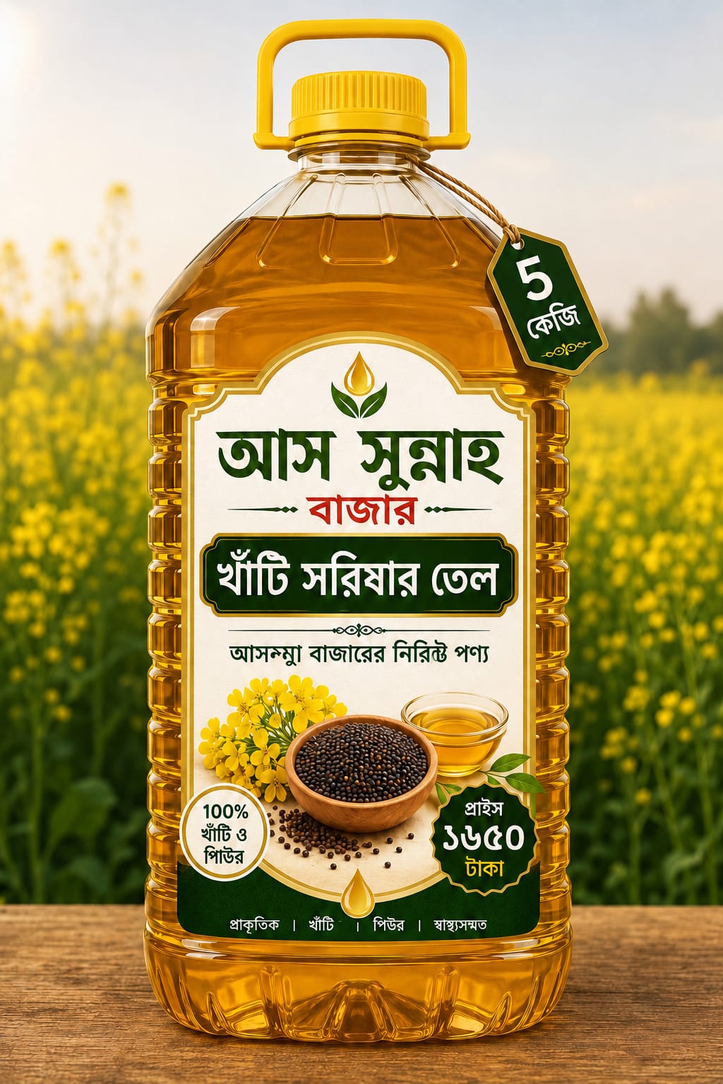 খাঁটি সরিষার তেল